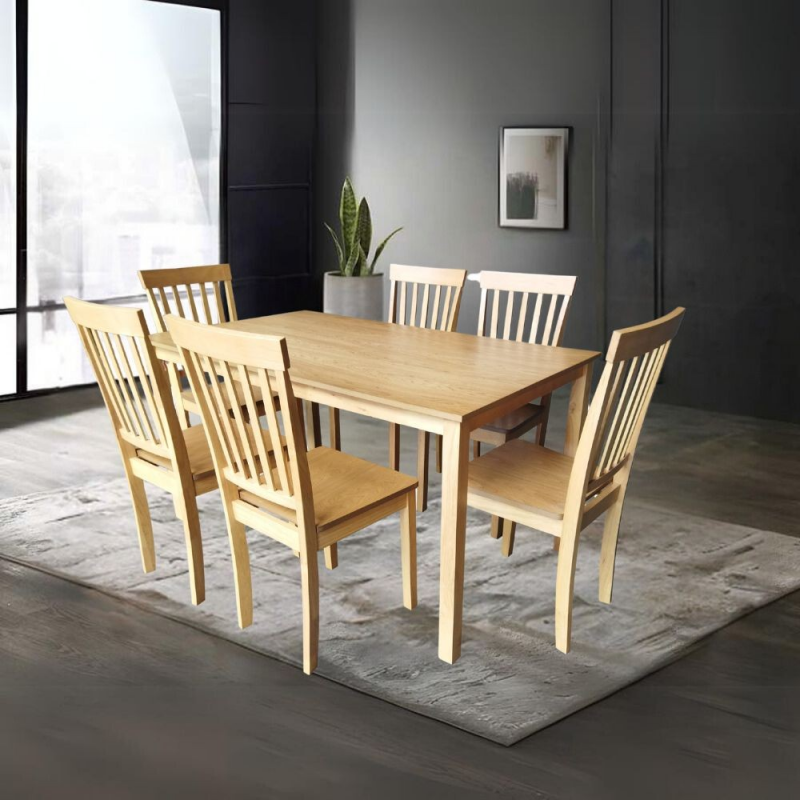 Tavolo Dori in legno rovere 140x80 cm design moderno