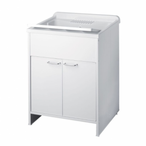 Mobile lavatoio Garden 60x60 cm 2 ante bianco capiente