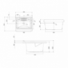 Mobile lavatoio Garden 60x60 cm 2 ante bianco capiente