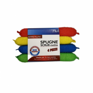 Zoom Set 4 spugne scrub multicolor per cucina