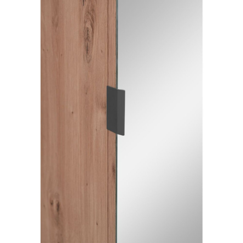 Mobile ingresso Medan 42A cannettato quercia antracite con specchio
