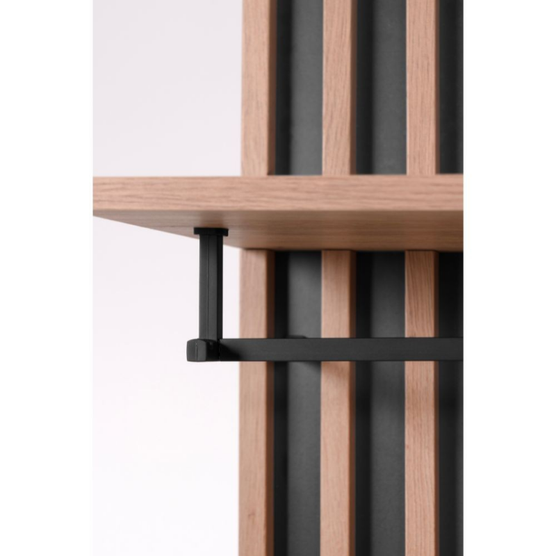 Mobile ingresso Medan 42A cannettato quercia antracite con specchio