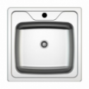 Cucinino 80 cm 2 ante bianco larice lavello e piano cottura in vetroceramica 80x60x85H