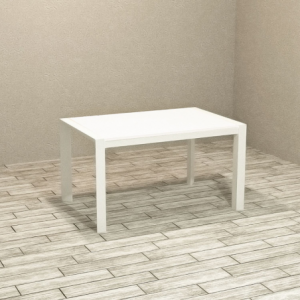 Tavolo allungabile Golia 130x80 bianco larice moderno