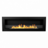 Camino a bioetanolo da incasso parete biocamino 120x40 LIVORNO 120 Nero