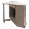Camino elettrico caminetto da terra MADISON in legno Bianco L126 x P78 x H80,5
