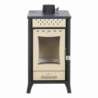 Stufa A Legna Olga Beige potenza 15 Kw L45,5xp48,5xh91