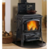Pedana salvapavimento per stufe a legna e pellet in acciaio 70x60
