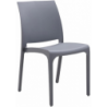 Sedia set 4 pz in resina impilabile made in Italy design per interno esterno SOFIA Grigio chiaro