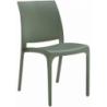 Sedia set 4 pz in resina impilabile made in Italy design per interno esterno SOFIA Verde Salvia