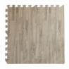 4PZ Tappeto tappetino puzzle morbido EFFETTO LEGNO CENERE 60 x 60 x 0,8 cm per bambini gioco da interno
