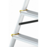 Sgabello scala in alluminio 3 gradini 3x3 doppia salita 125 kg