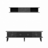 Porta TV con pensile BienTV 180 effetto marmo nero moderno