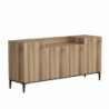Madia Ellaria 4 ante noce 160x42x75h design moderno e capiente