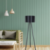 Lampada da terra Piko MDL5134 tessuto nero moderna elegante