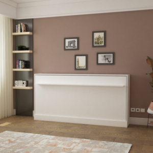 Letto singolo a scomparsa Life orizzontale bianco salvaspazio