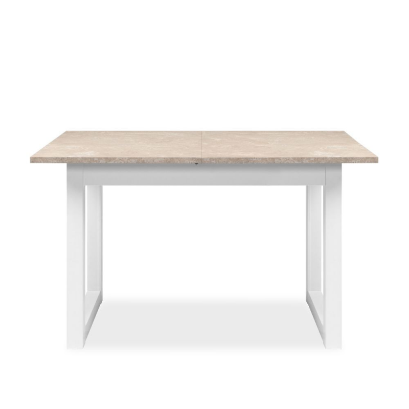 Tavolo allungabile Houston 80B bianco sabbia 120x75x80 cm moderno