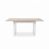 Tavolo allungabile Houston 80B bianco sabbia 120x75x80 cm moderno