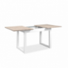 Tavolo allungabile Houston 80B bianco sabbia 120x75x80 cm moderno