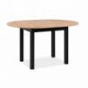 Tavolo rotondo allungabile Coburg 100 quercia/nero – Versatilità e stile