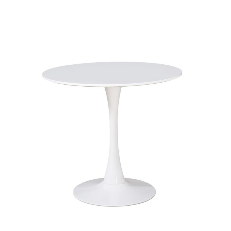 Tavolino Derek bianco opaco 120x73 cm fisso moderno e robusto