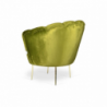 Poltrona Orel velluto verde acido classica elegante casa