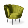 Poltrona Orel velluto verde acido classica elegante casa
