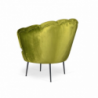 Poltrona Orel velluto verde acido classica elegante casa
