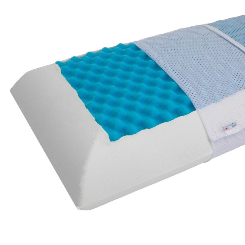 Guanciale memory con inserto gel H15 fresco e ergonomico