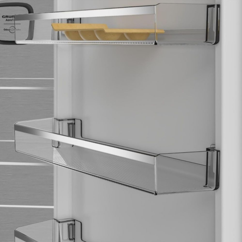 Frigorifero combinato Grundig GKPN66840LXRW 324L dark inox classe C