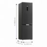 Frigorifero combinato Grundig 70 cm 483 lt Dark Inox Classe C