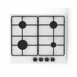 Piano cottura a gas Samet Circe 4 fuochi bianco moderno e sicuro