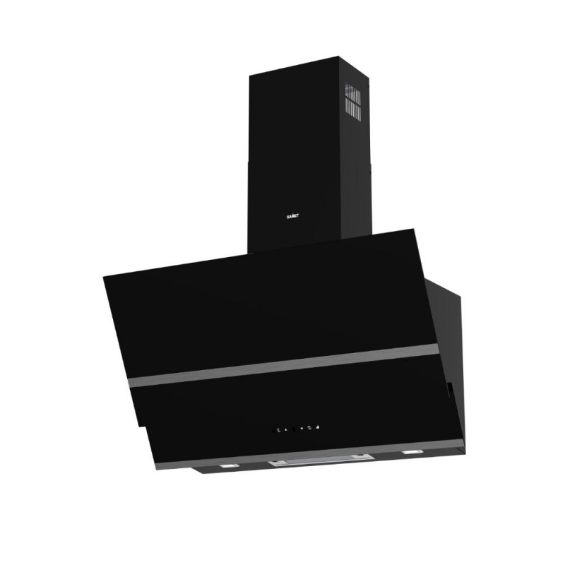 Cappa da parete Estia 90 nero opaco Samet design moderno