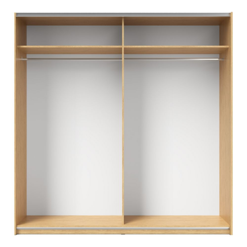 Armadio Loft 2 ante scorrevoli rovere Sonoma antracite moderno