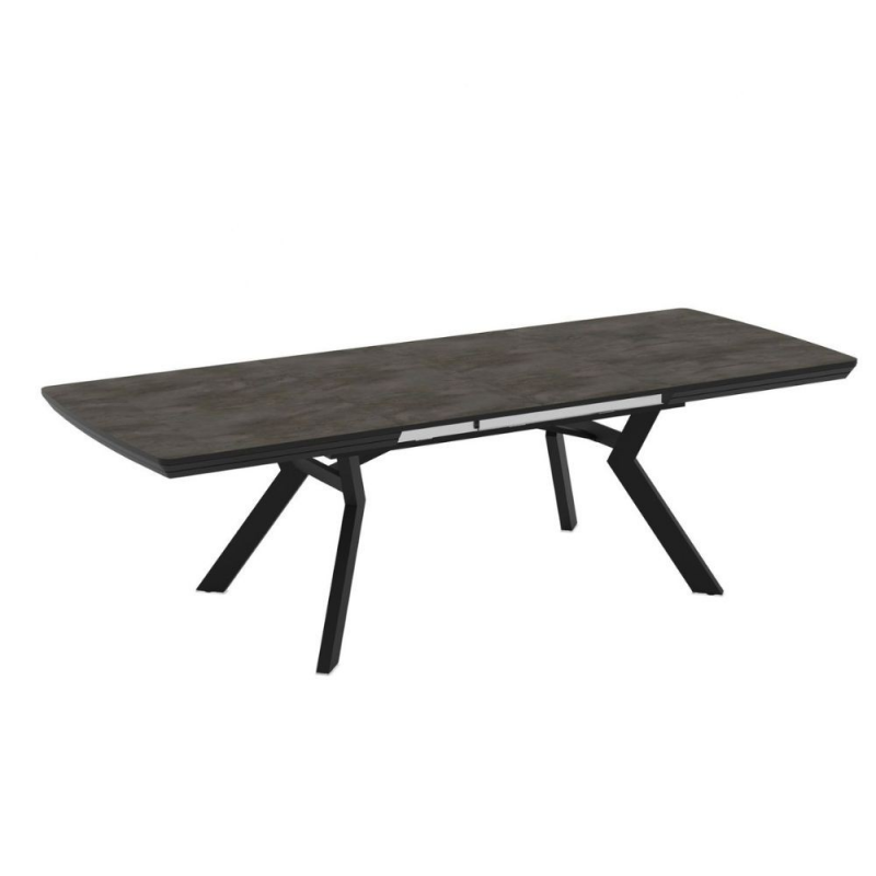 Tavolo allungabile Robat effetto marmo ardesia opaco 160x100