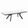 Tavolo allungabile Robat effetto marmo bianco opaco 160x100