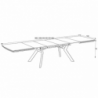 Tavolo allungabile Robat effetto marmo bianco opaco 160x100