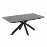 Tavolo allungabile Opera marmo nero gold lucido e metallo