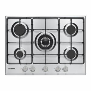 Piano cottura Daewoo H7G51L2IT 5 fuochi 70 cm inox a gas