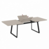 Tavolo allungabile Lavinya cashmere gambe metallo nero moderno