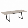 Tavolo allungabile Lavinya cashmere gambe metallo nero moderno