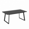 Tavolo allungabile Lavinya ossido gambe metallo nero moderno