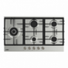 Piano cottura Samet Nettuno a gas 5 fuochi 90 cm acciaio inox