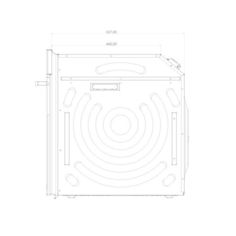 Forno elettrico Samet Tempest incasso 60 cm 69L nero classe A