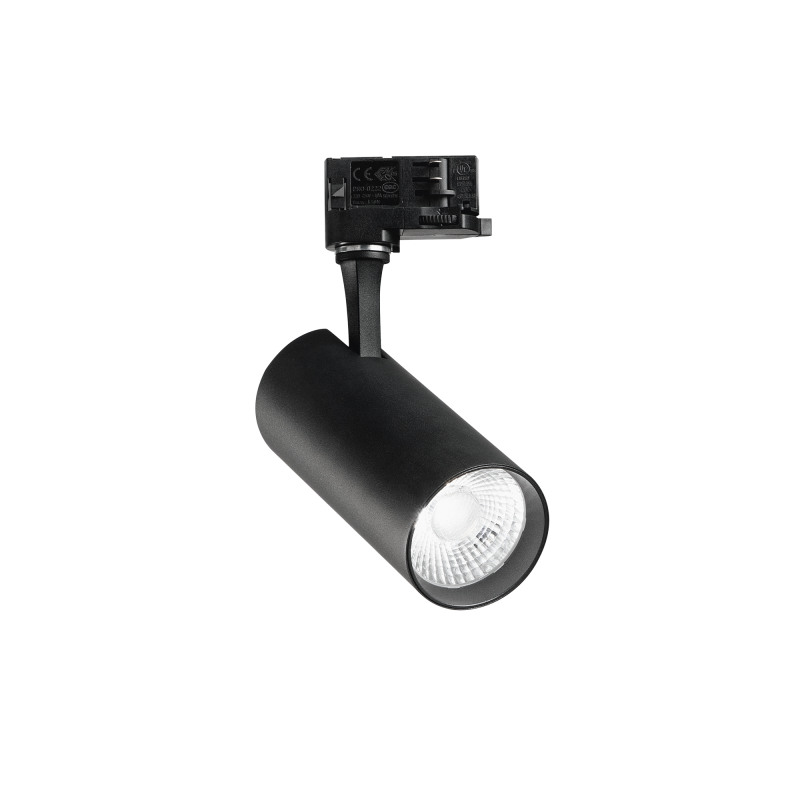 Tracklights Fox 25W CRI90 4000K On/Off BK Ideal Lux