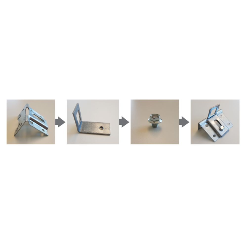 Set 20 mensole regolabili per pensili in metallo Made in Italy