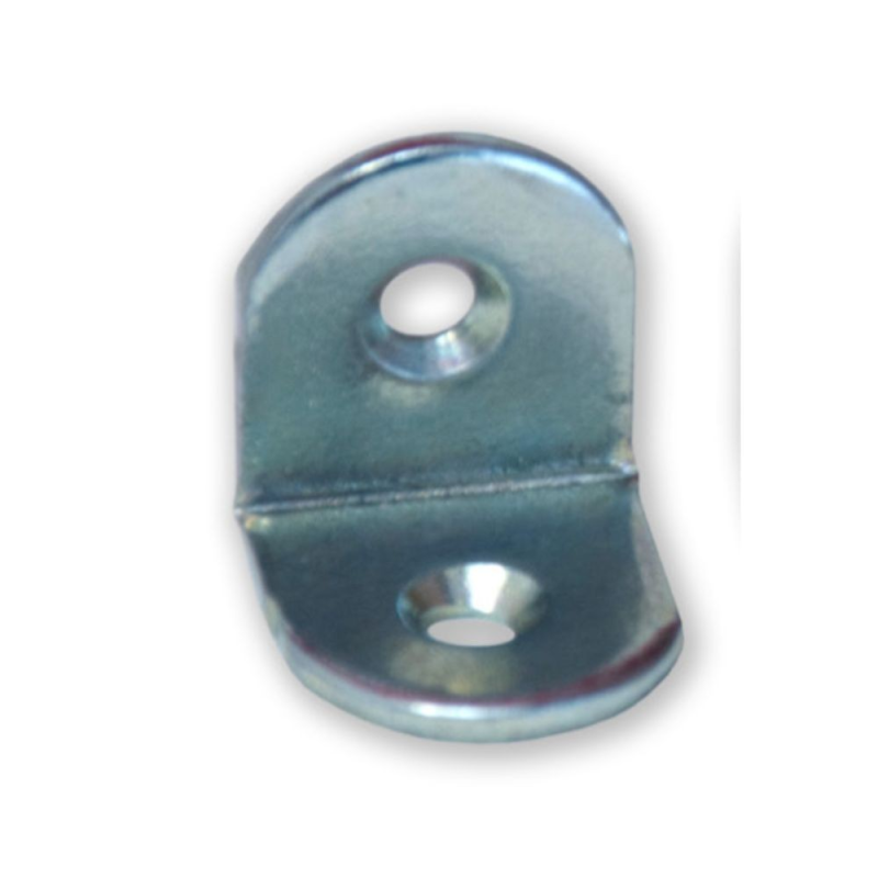 Set 100 angolini 0176 zincato 2 fori 16x2 Made in Italy robusti