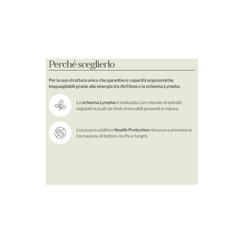 Materasso sfoderabile N3 Modal Canapa Lino ortopedico naturale