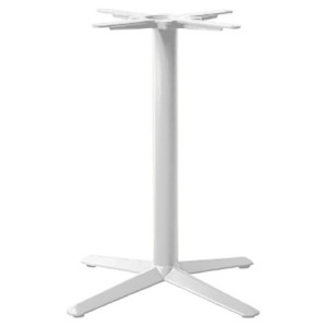 Base in ghisa e acciaio bianca 4 razze tubo Ø60 Moia robusta