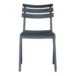 Zoom Sedia Olbia Senza Braccioli In Polipropilene Antracite Moia